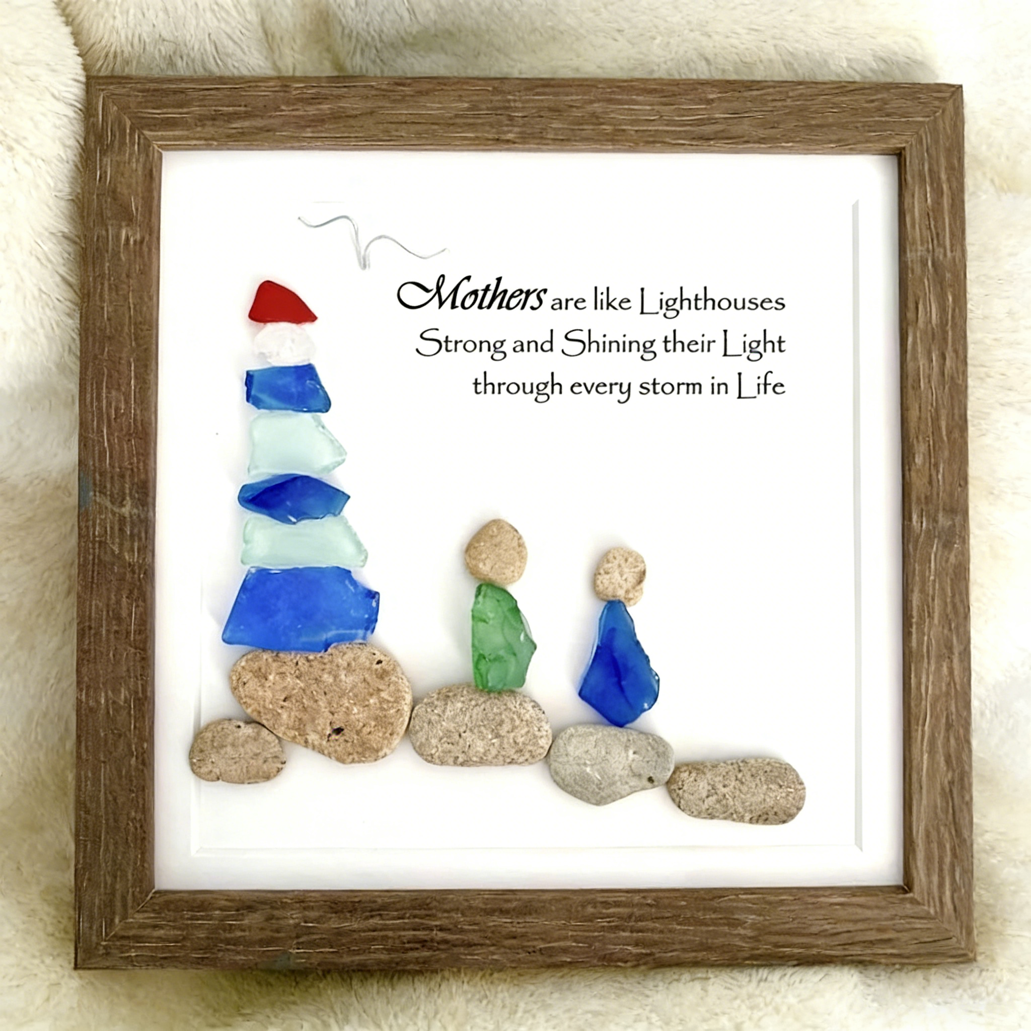 Mothers Are Like Lighthouses — Sea Glass Art