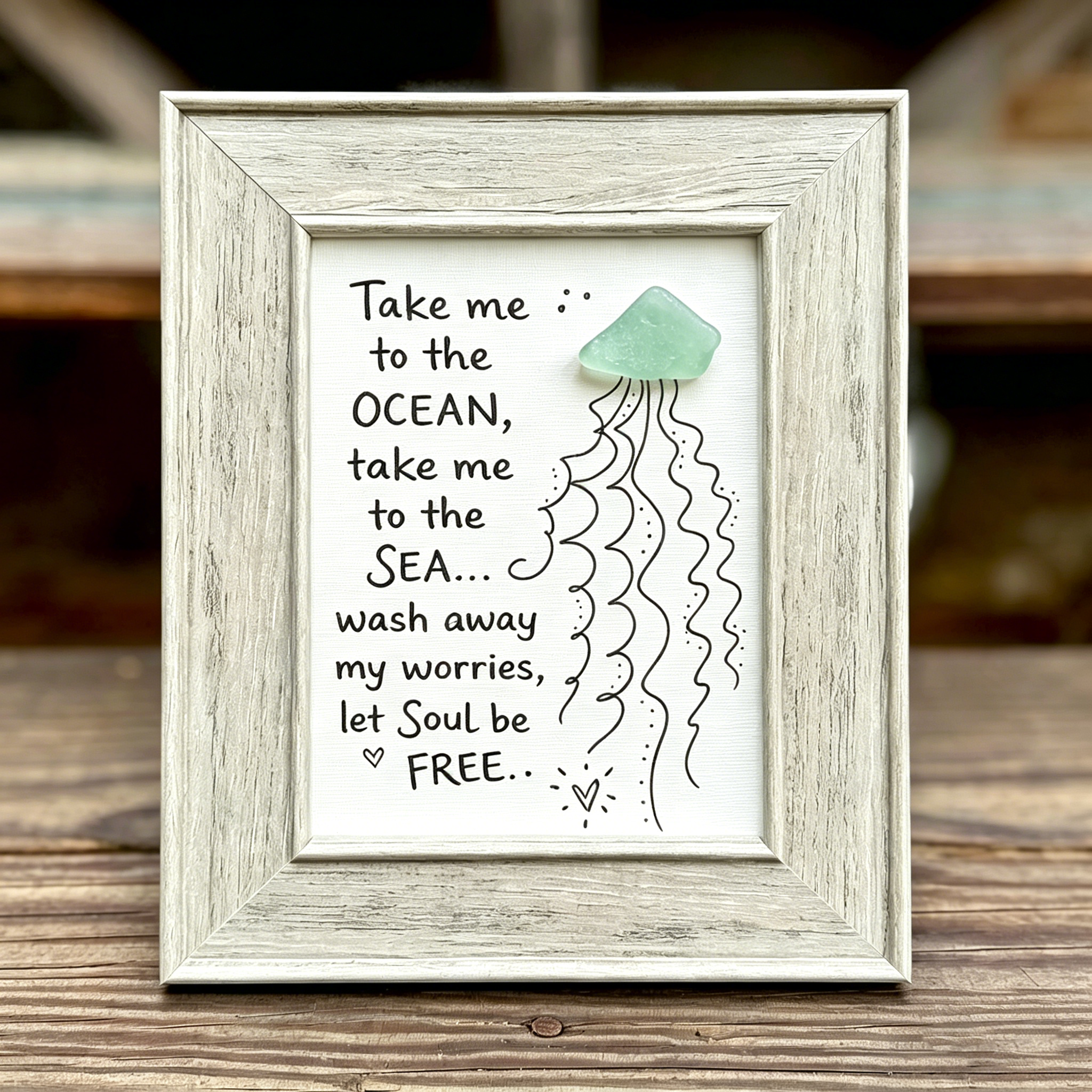 Jellyfish Ocean Soul – Sea Glass Art