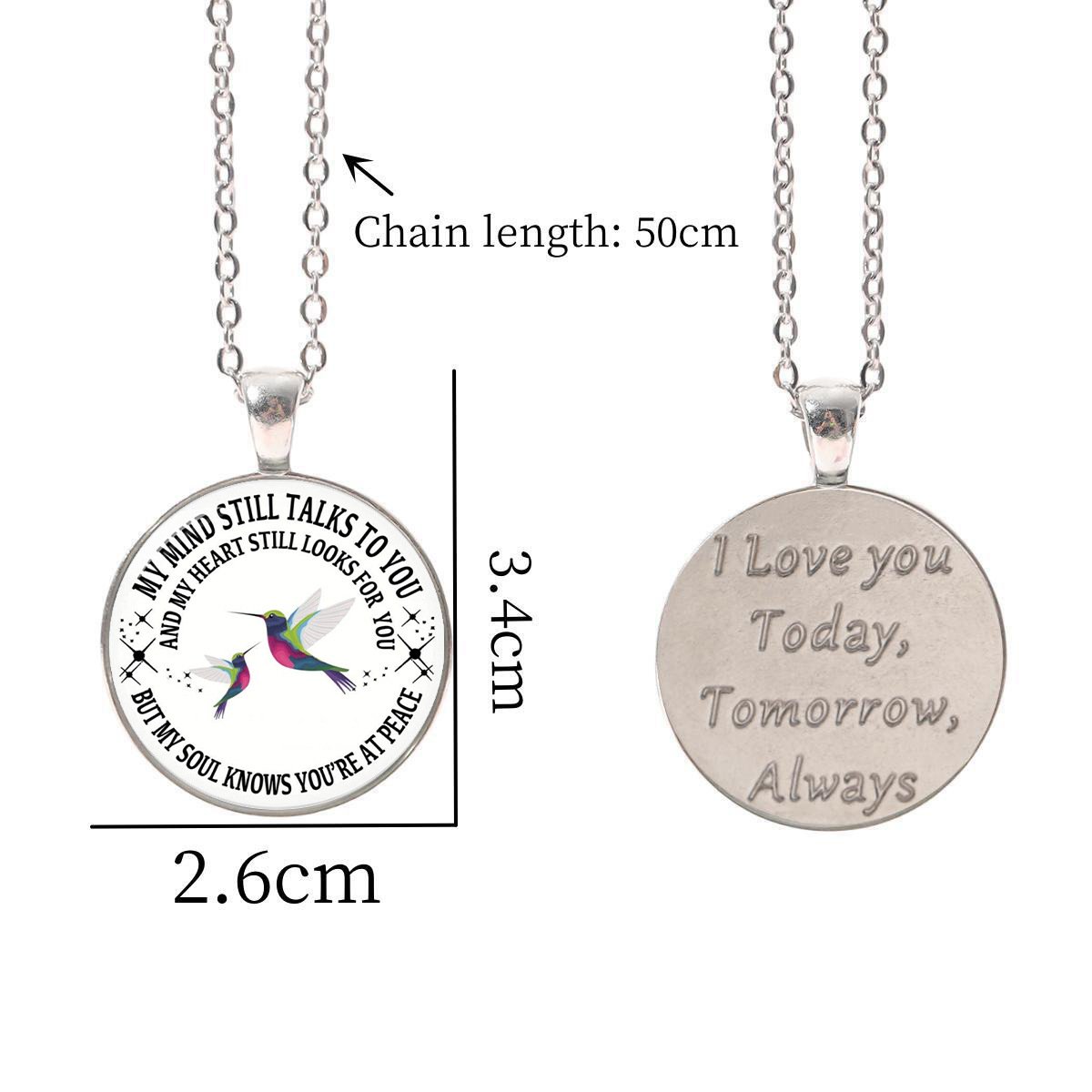 Last Day 75% OFF - My Mind Still Talks To You Memorial Necklace, In Memory Of Gift💕