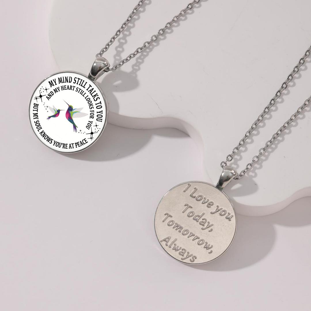 Last Day 75% OFF - My Mind Still Talks To You Memorial Necklace, In Memory Of Gift💕