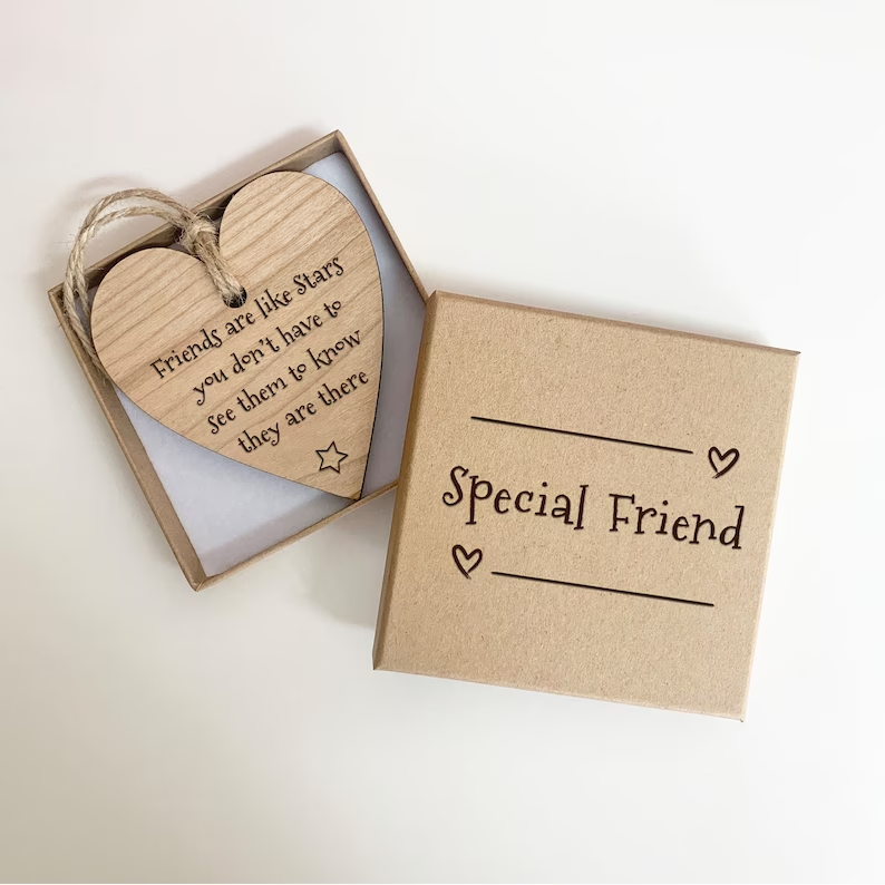 Hanging Heart Plaque Friendship & Love Gift💗