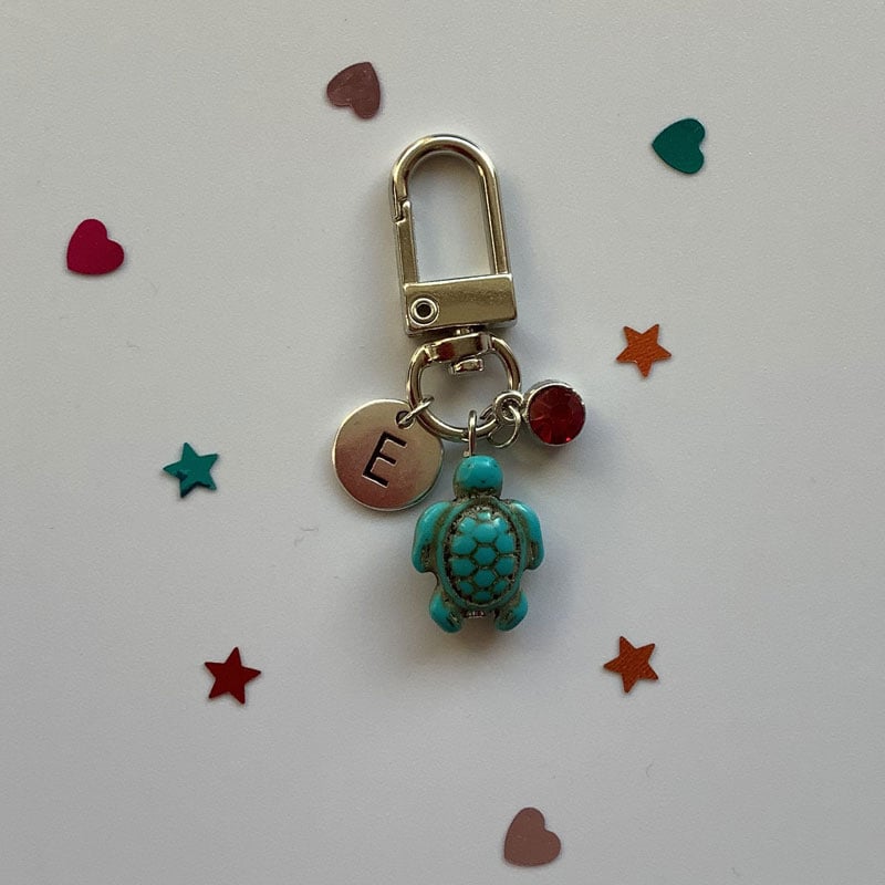 Handmade Turtle Keychain