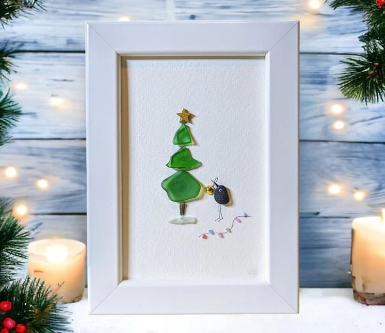 Sea Glass Christmas Tree Gift