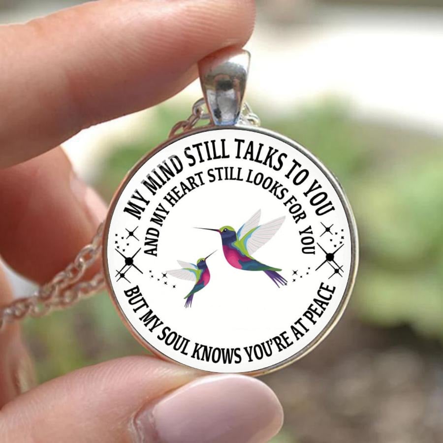 Last Day 75% OFF - My Mind Still Talks To You Memorial Necklace, In Memory Of Gift💕