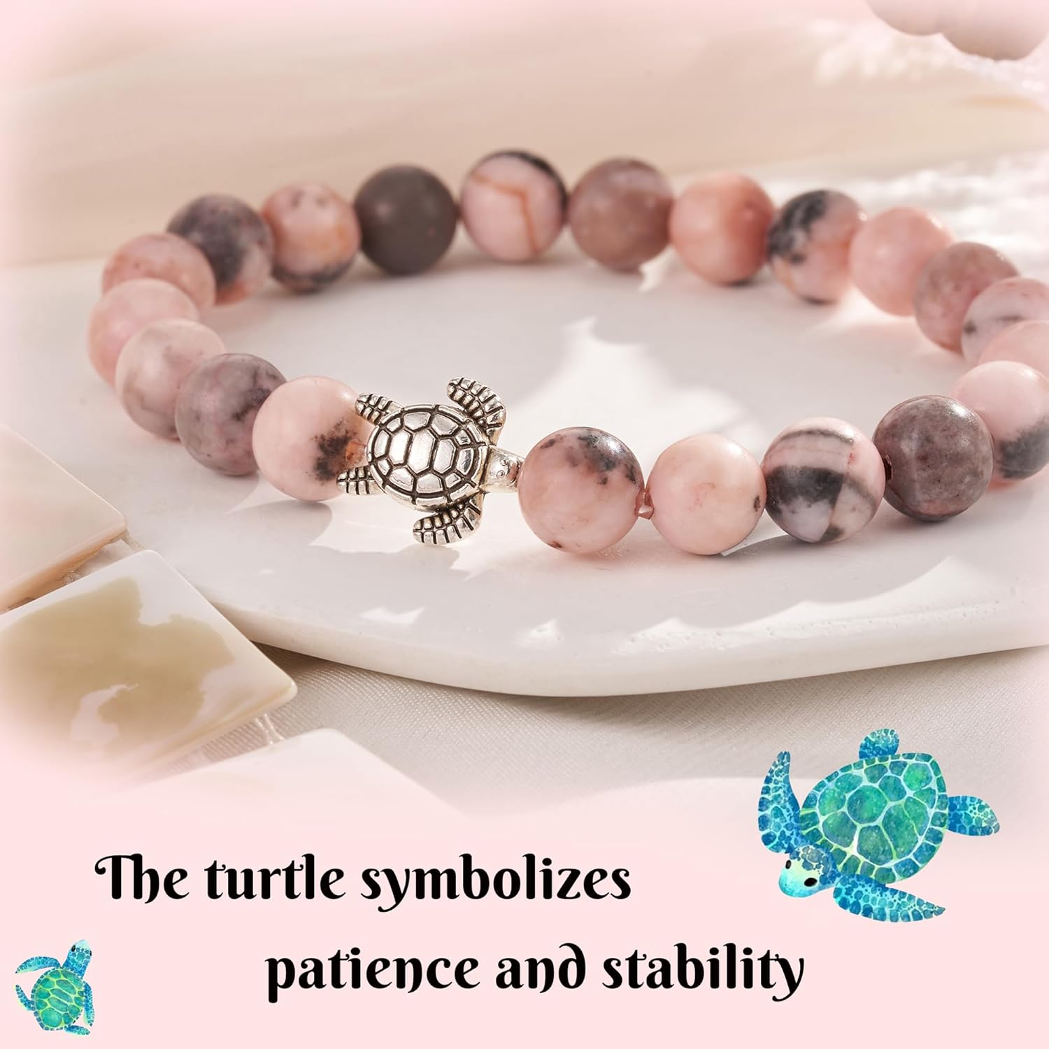 Turtle Gifts for Women -Lucky Turtle Charm Bracelet