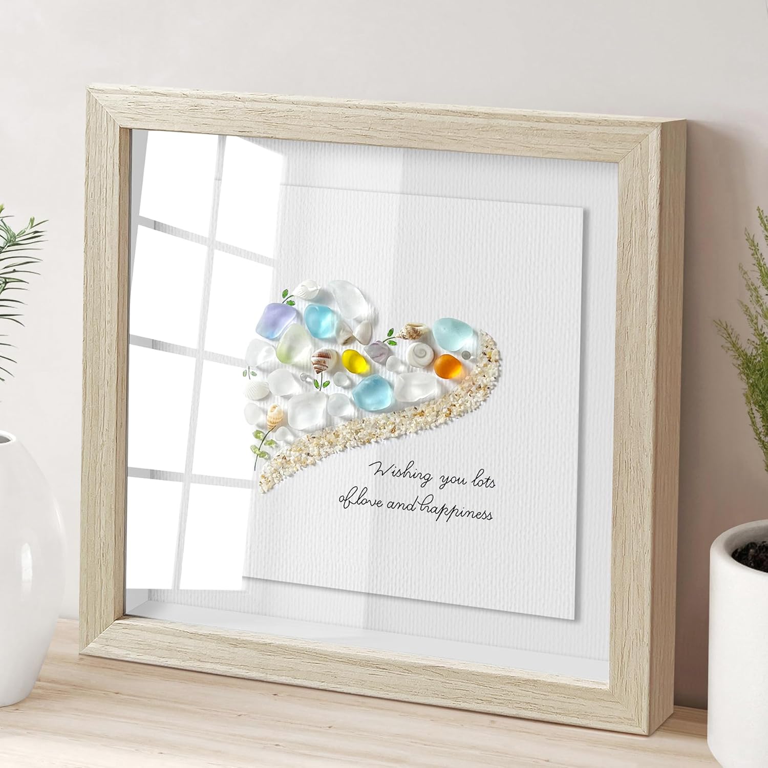 Sea Heart Handmade Sea Glass Art 