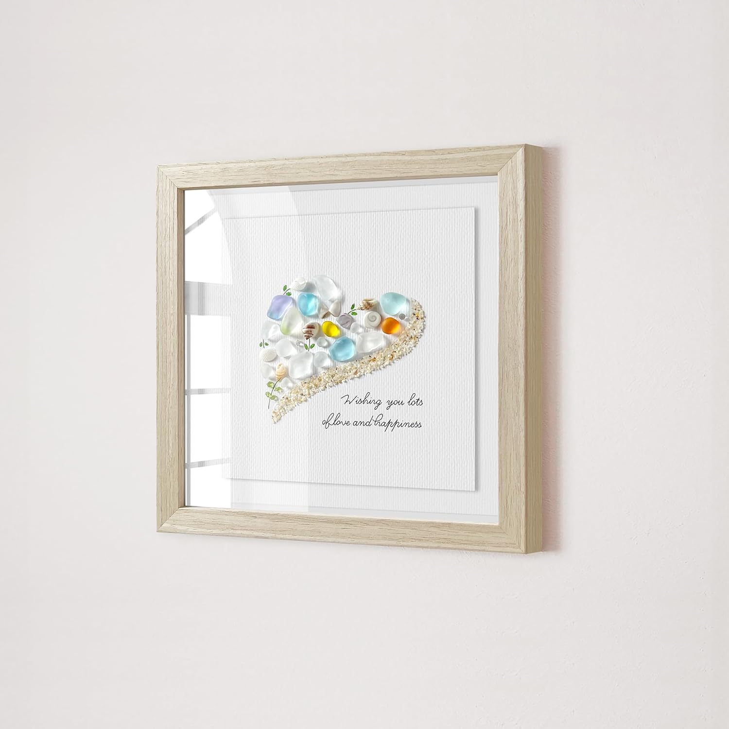Sea Heart Handmade Sea Glass Art 