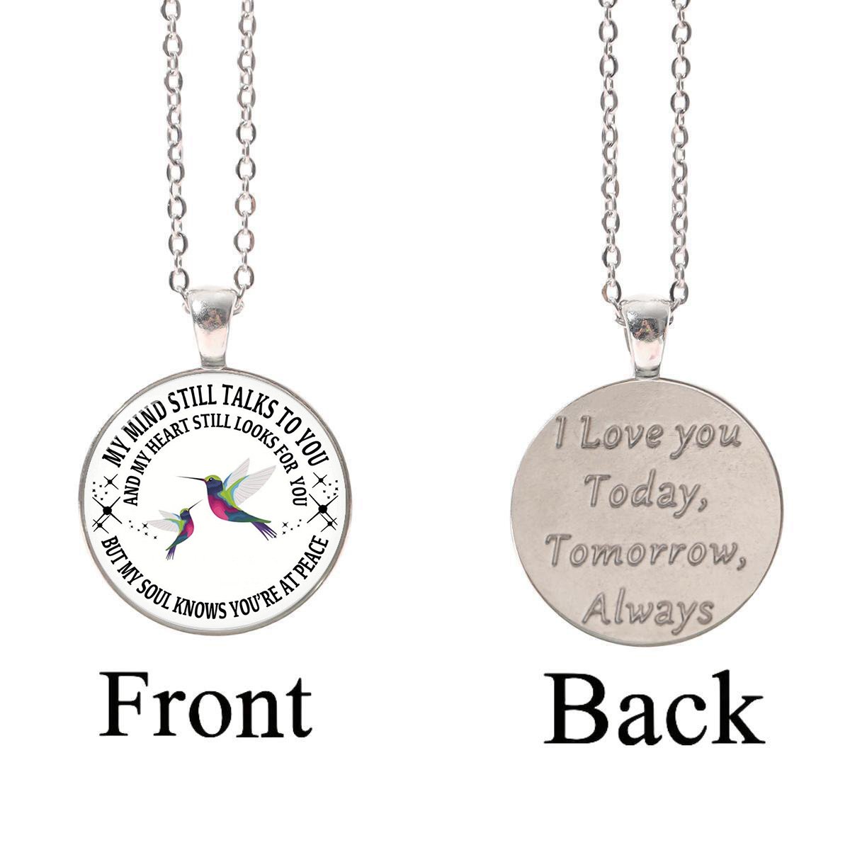 Last Day 75% OFF - My Mind Still Talks To You Memorial Necklace, In Memory Of Gift💕
