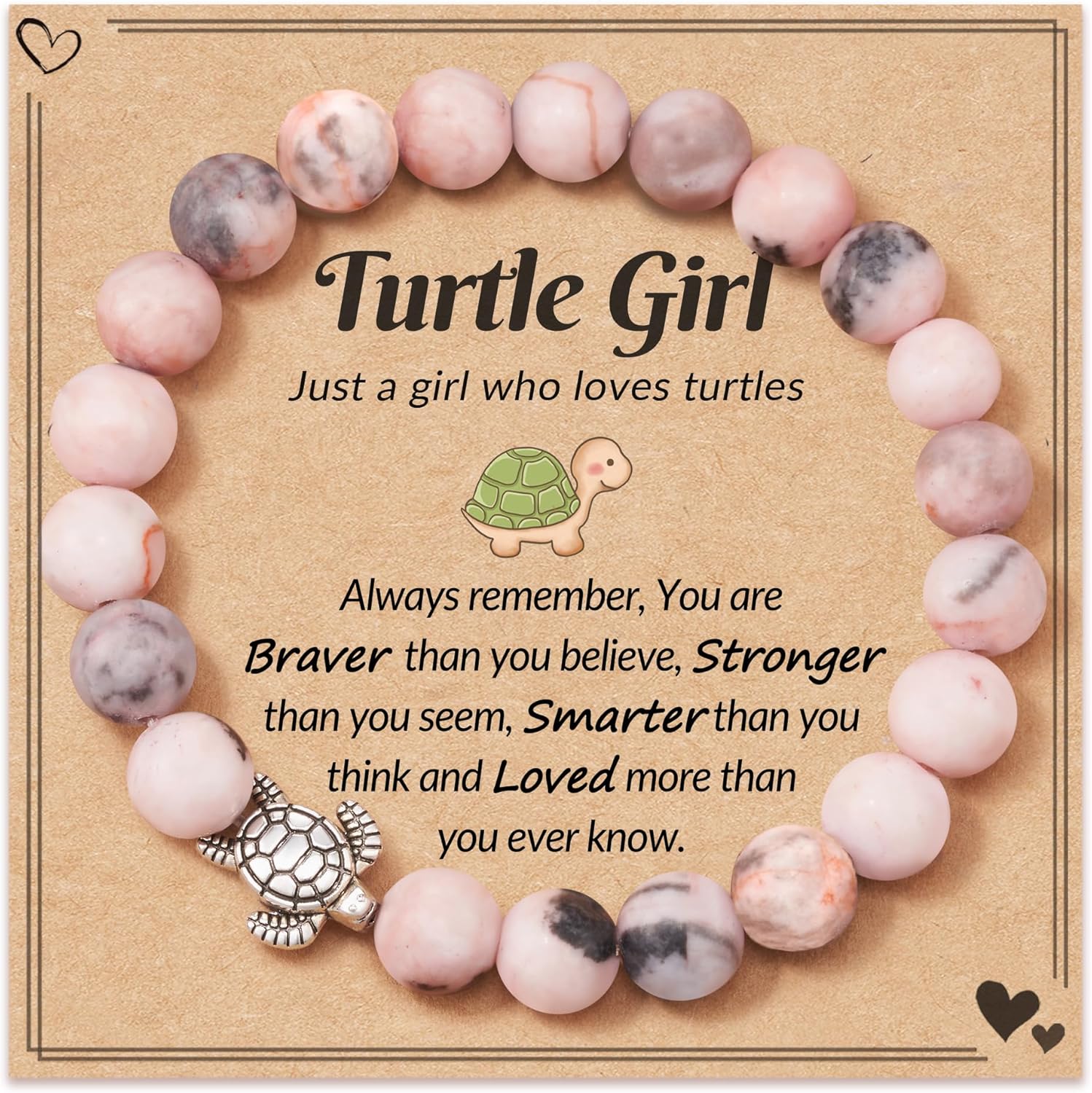 Turtle Gifts for Women -Lucky Turtle Charm Bracelet