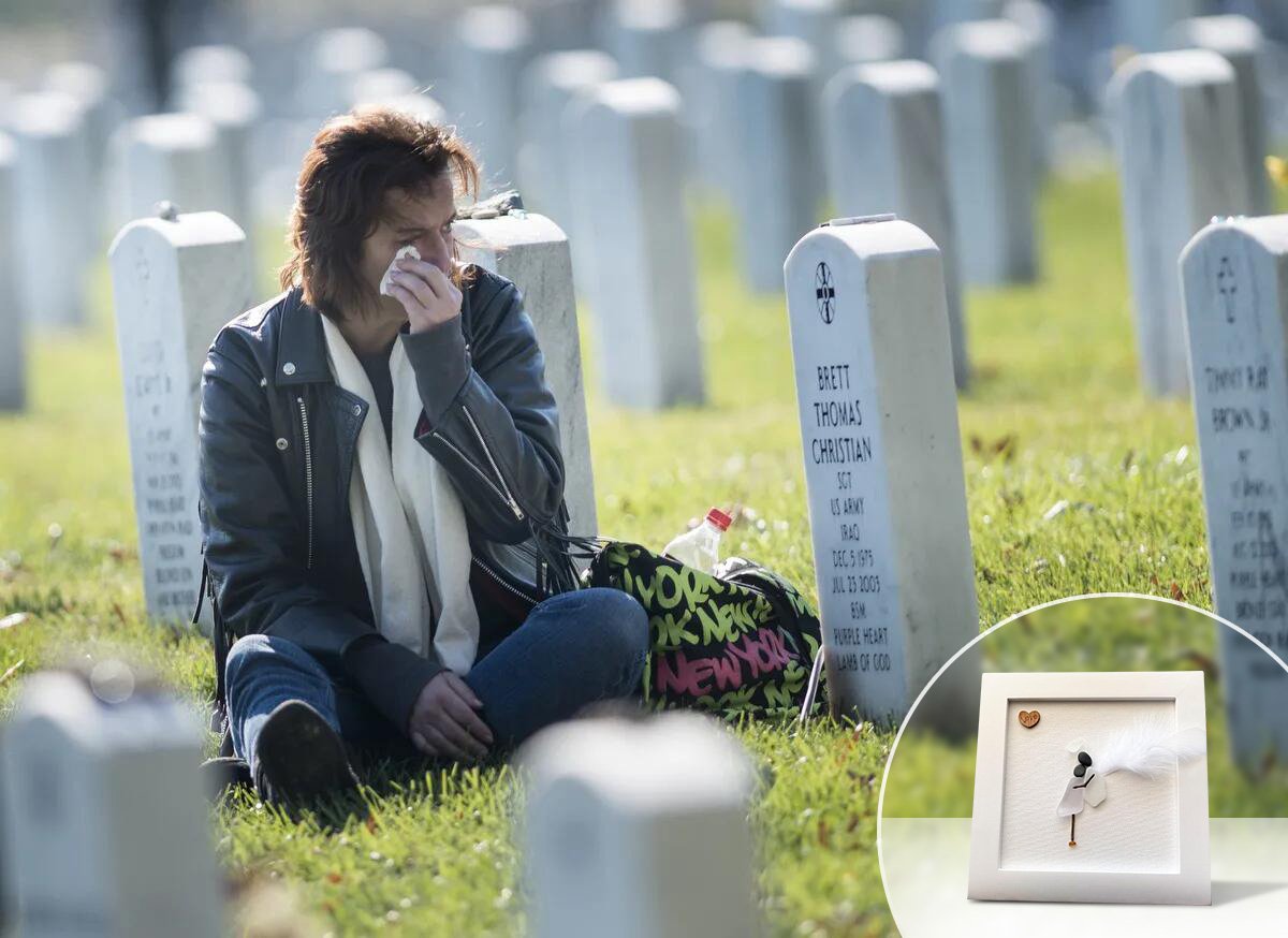 🎁💘Memorial Gift Sorry for your loss Gift Sea Glass Art Sympathy Gift