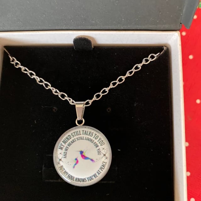 Last Day 75% OFF - My Mind Still Talks To You Memorial Necklace, In Memory Of Gift💕