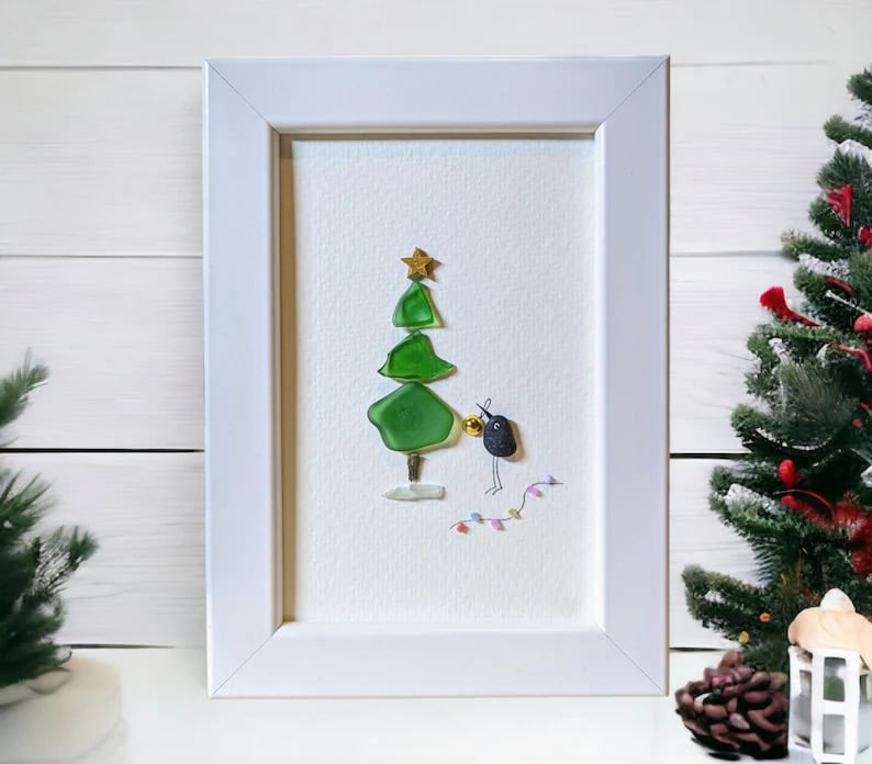 Sea Glass Christmas Tree Gift