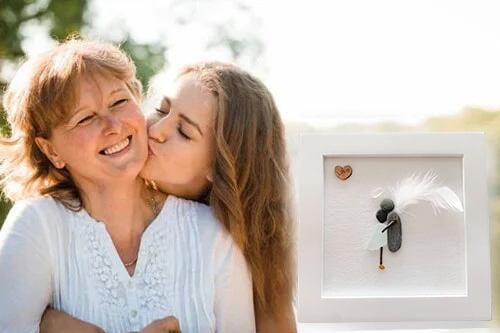 🎁💘Memorial Gift Sorry for your loss Gift Sea Glass Art Sympathy Gift