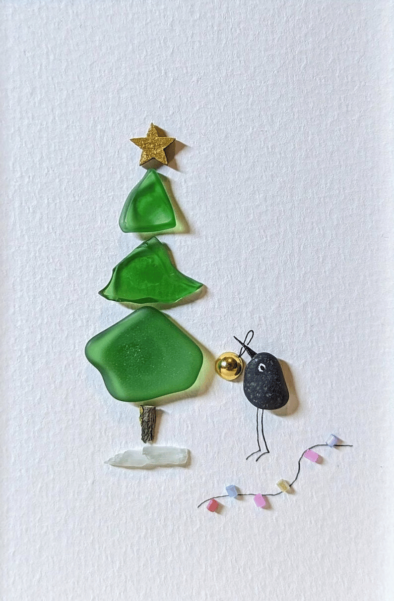 Sea Glass Christmas Tree Gift