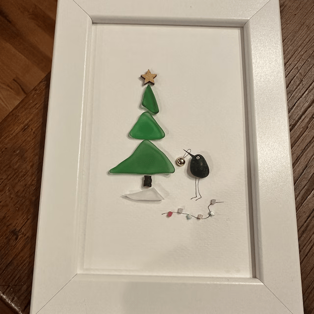 Sea Glass Christmas Tree Gift