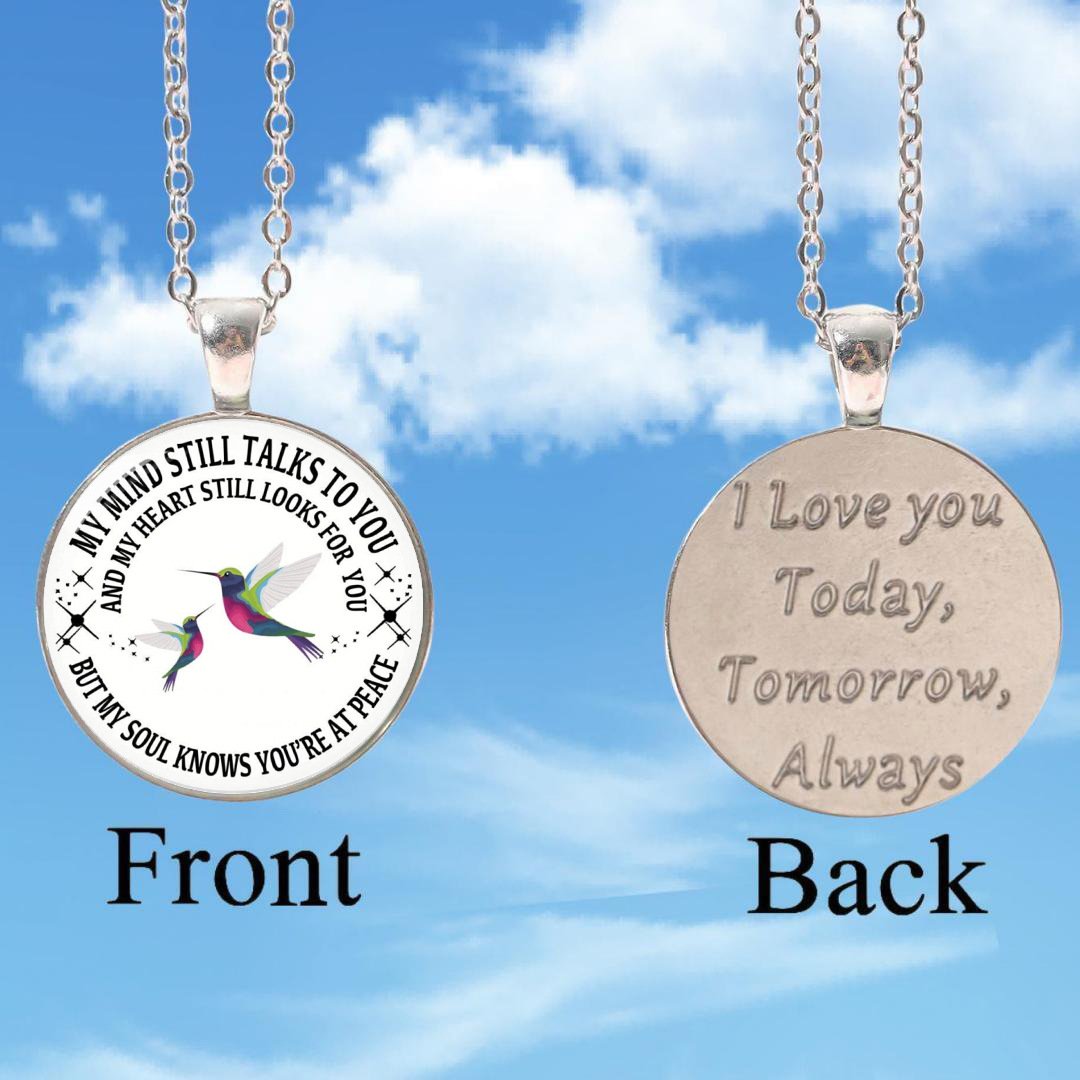 Last Day 75% OFF - My Mind Still Talks To You Memorial Necklace, In Memory Of Gift💕
