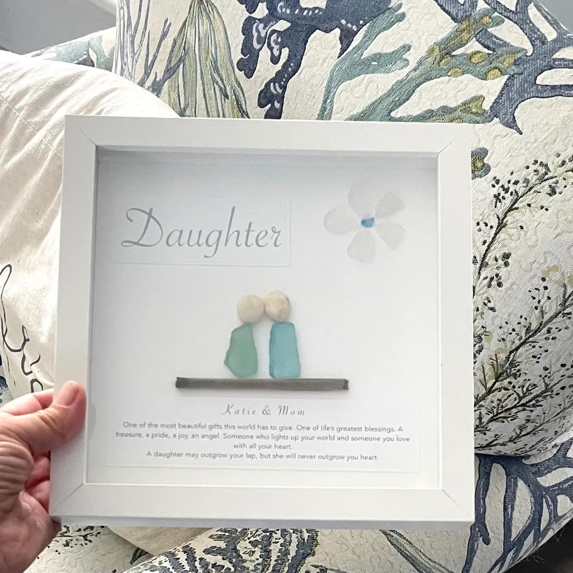 Personalized Sea Glass Art For Daughter