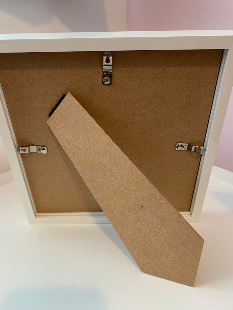 No longer by our side forever in our hearts dog sea glass art work