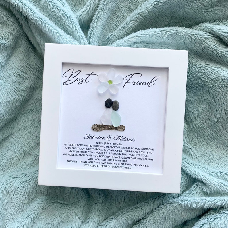  Personalized Best Friend Meaning Sea Glass Art 