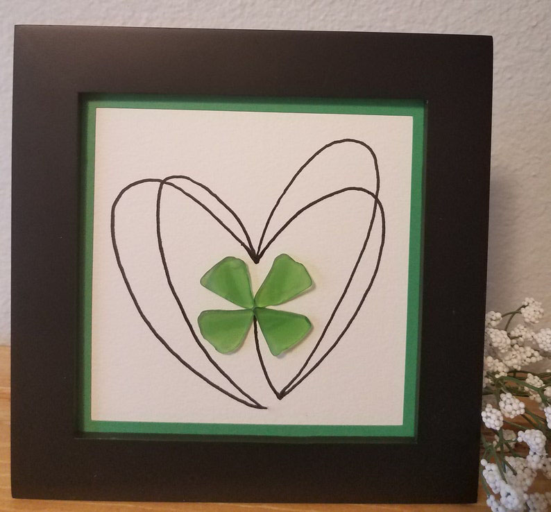 Sea glass Irish Celtic Knot