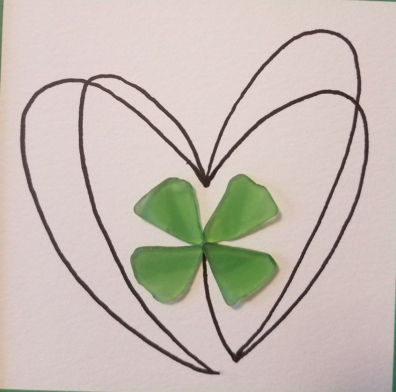 Sea glass Irish Celtic Knot