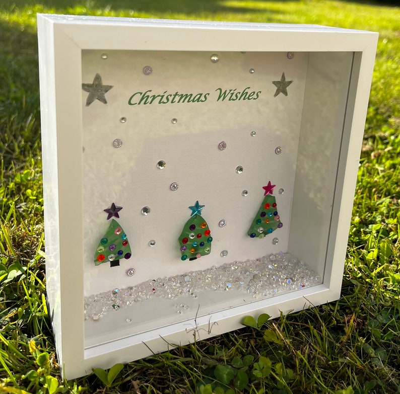 Sea glass Christmas Trees