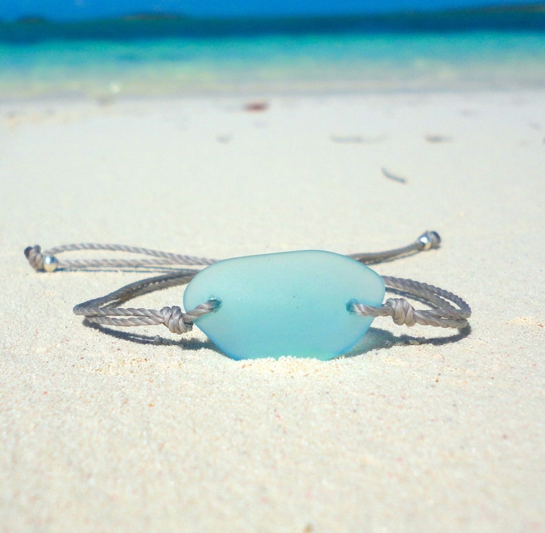 Handmade Thalassophile Sea Glass Bracelet 