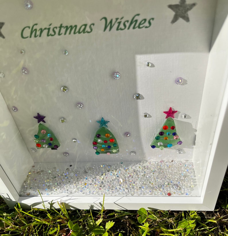 Sea glass Christmas Trees