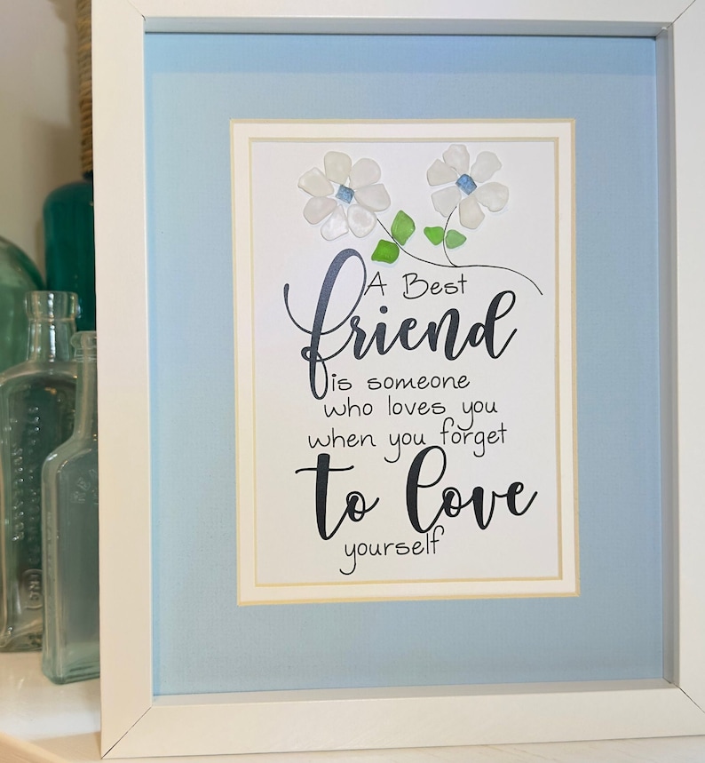  Best Friend Sea Glass Art