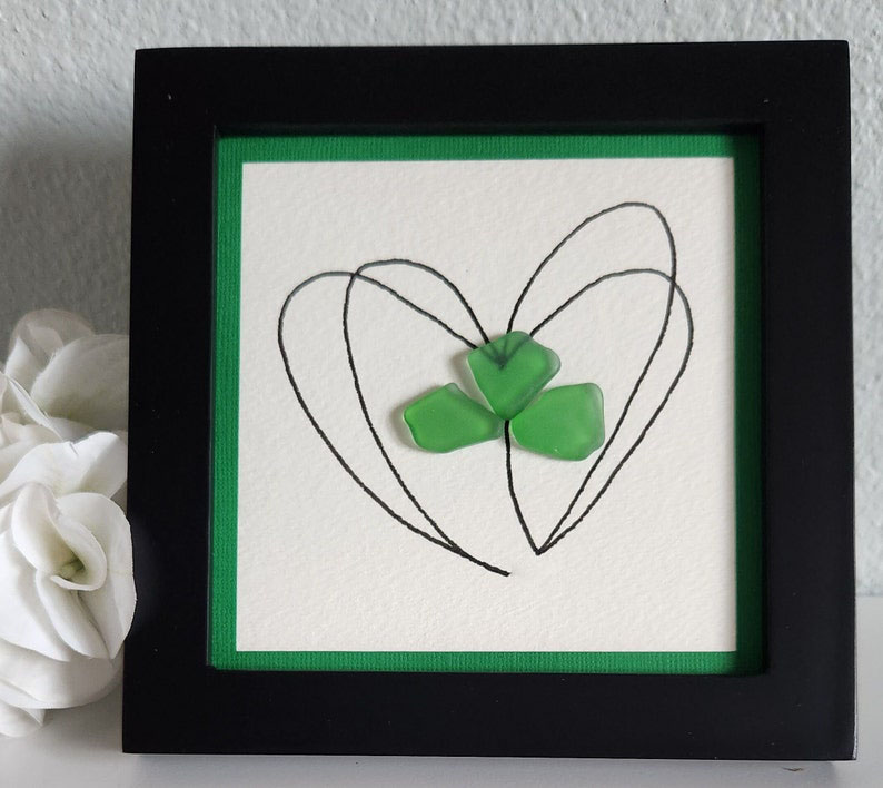 Sea glass Irish Celtic Knot