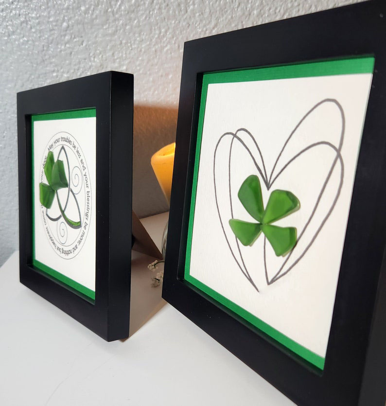 Sea glass Irish Celtic Knot