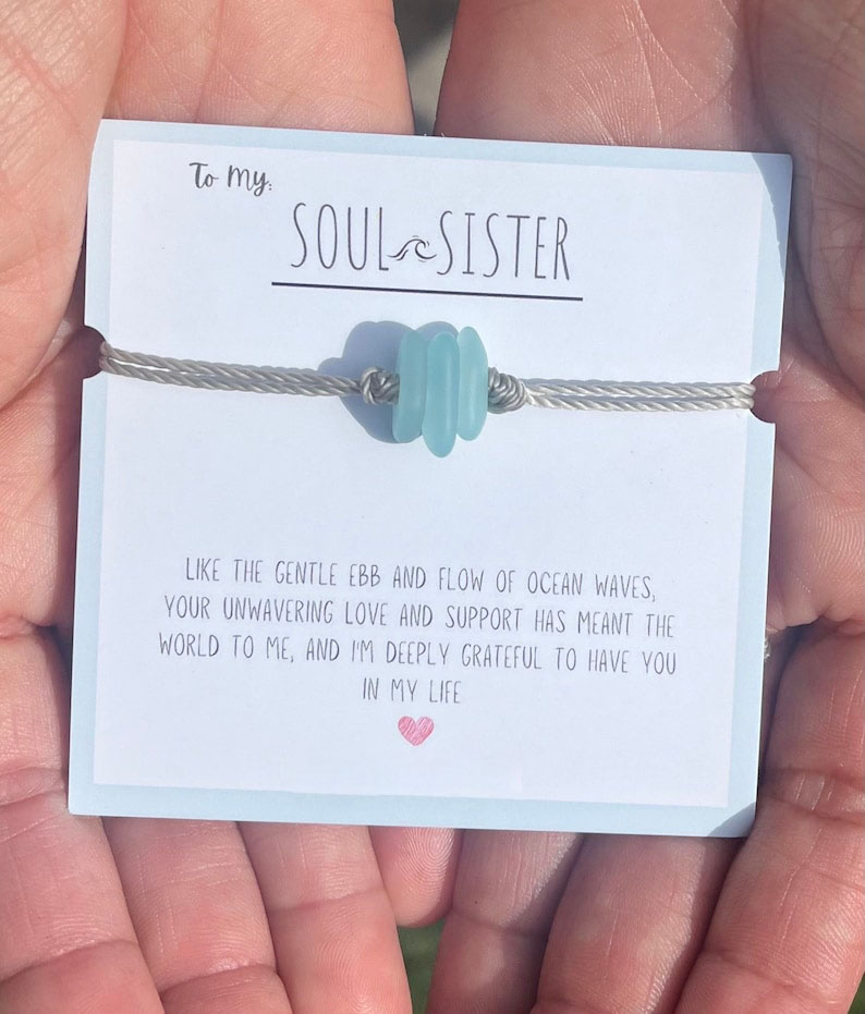 Soul Sister Bracelet Sea Glass Bracelet 