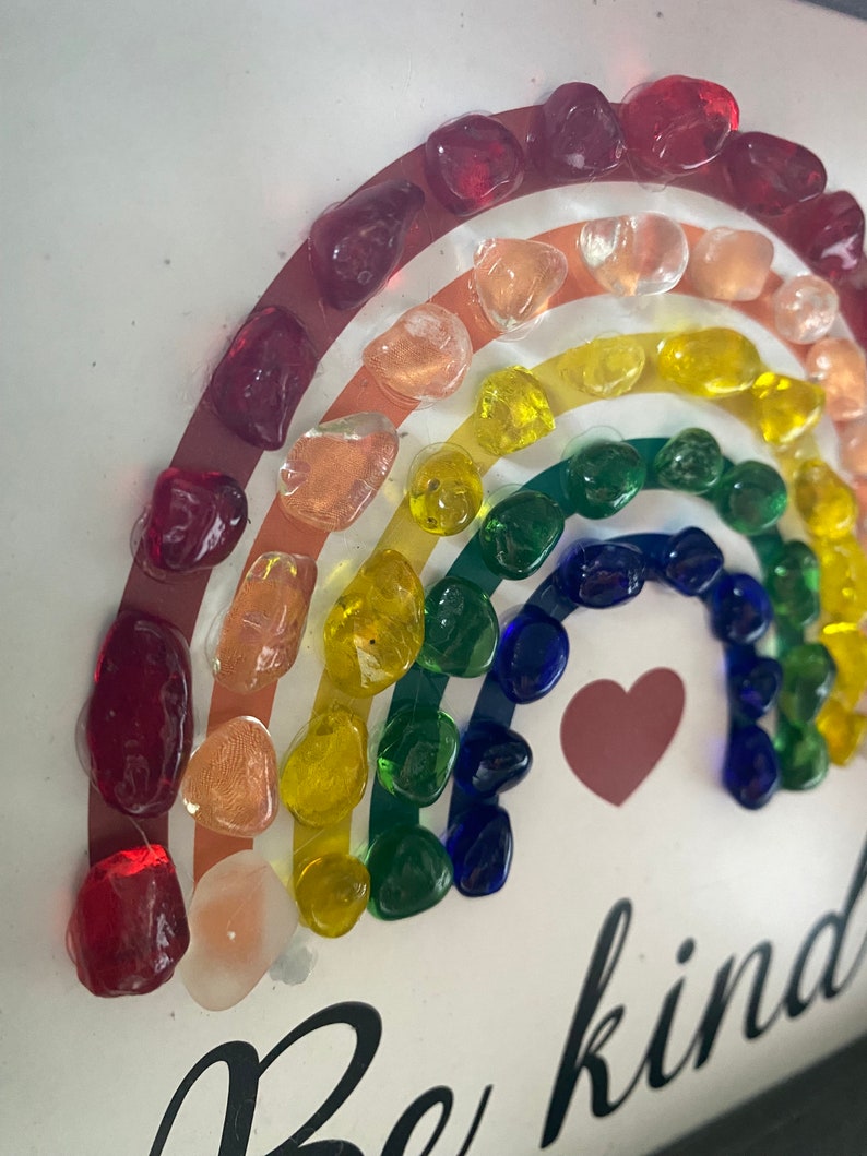 Sea Glass Rainbow Artwork