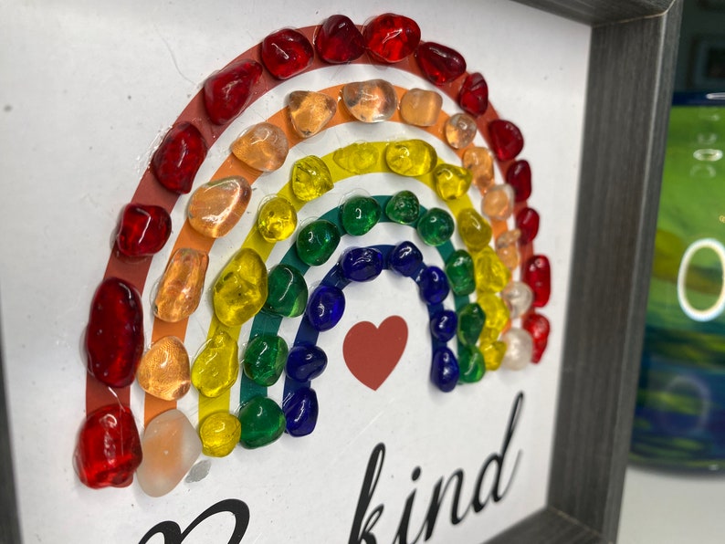 Sea Glass Rainbow Artwork
