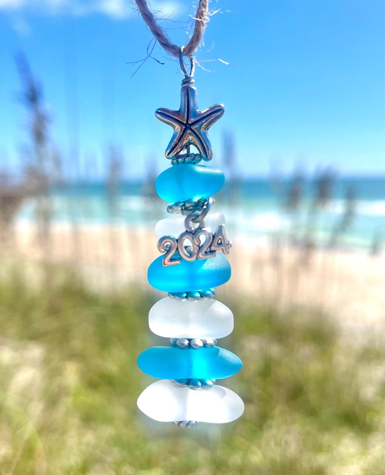 2025 Sea Glass Tree Ornament 