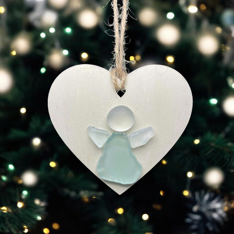 Sea Glass Angel Ornament