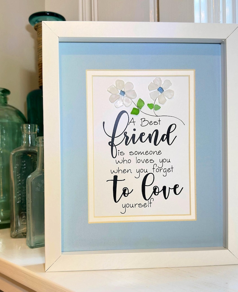 Best Friend Sea Glass Art