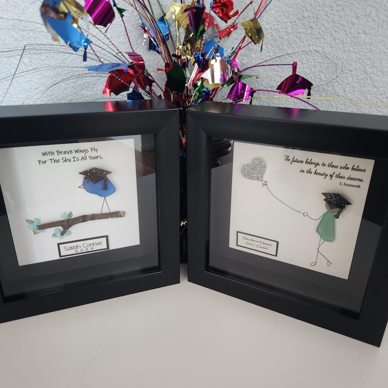 Graduation Sea Glass Art
