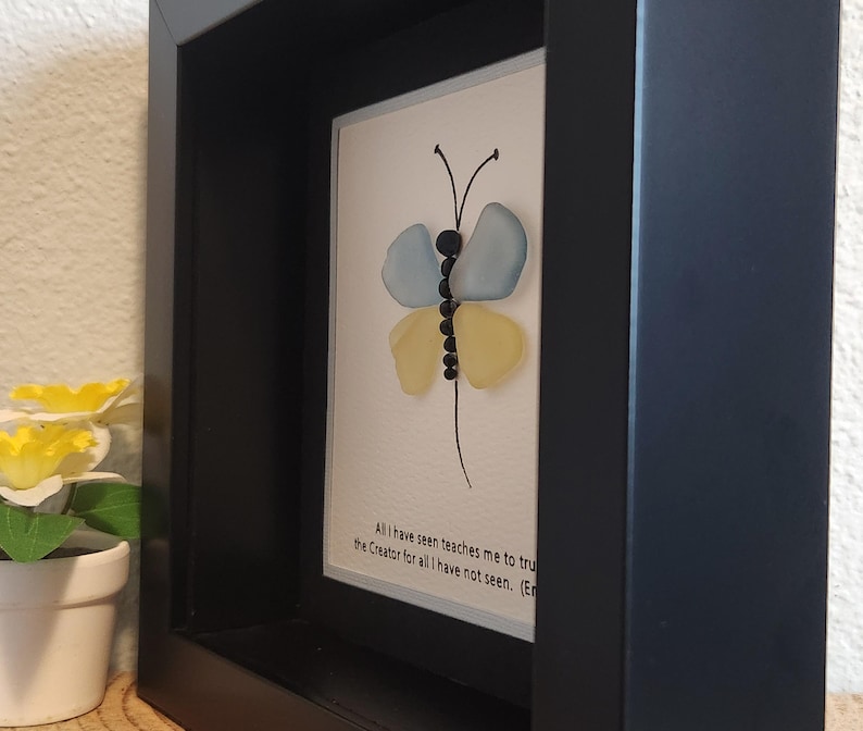 🦋Butterfly Sea Glass Art