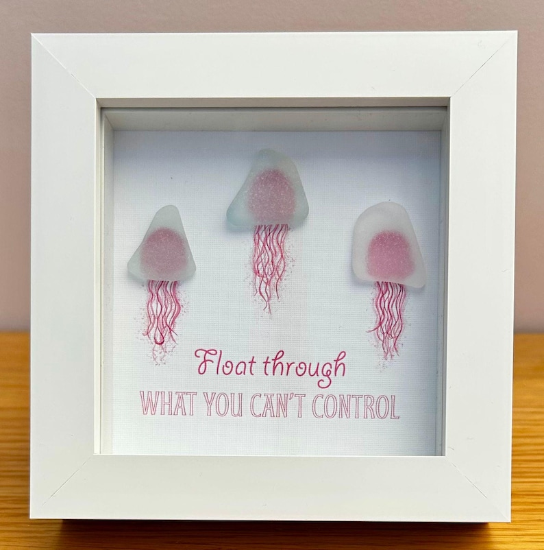 手工海玻璃水母艺术