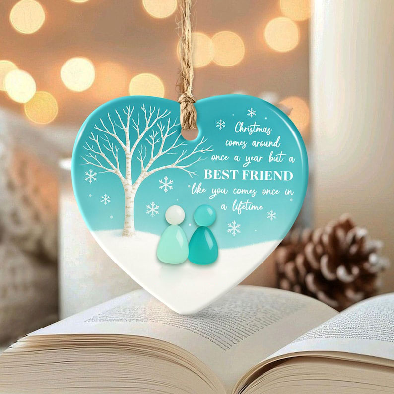Friendship Sea Glass Ornament