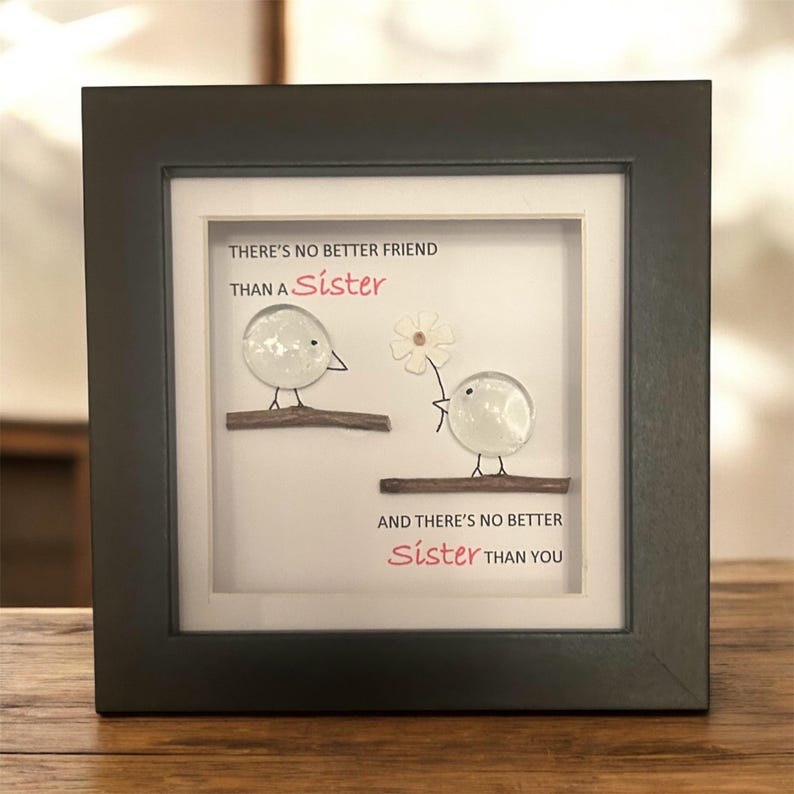 Sister Sea Glass keepsake 