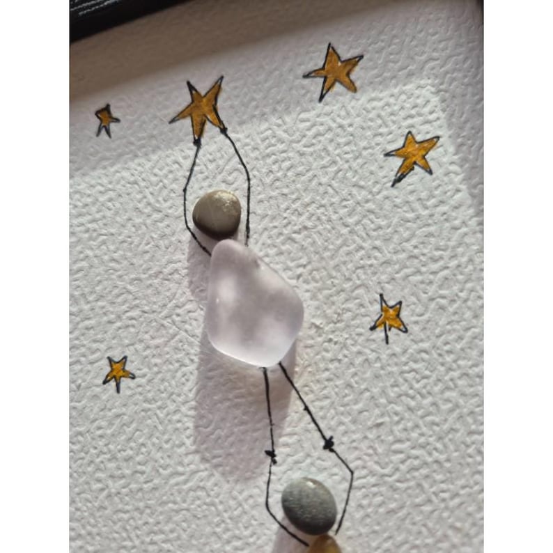 Personalized Sea Glass Friendship Frame – Handmade Inspirational Coastal Wall Art – Best Friend Gift – Encouragement Decor – Made in France