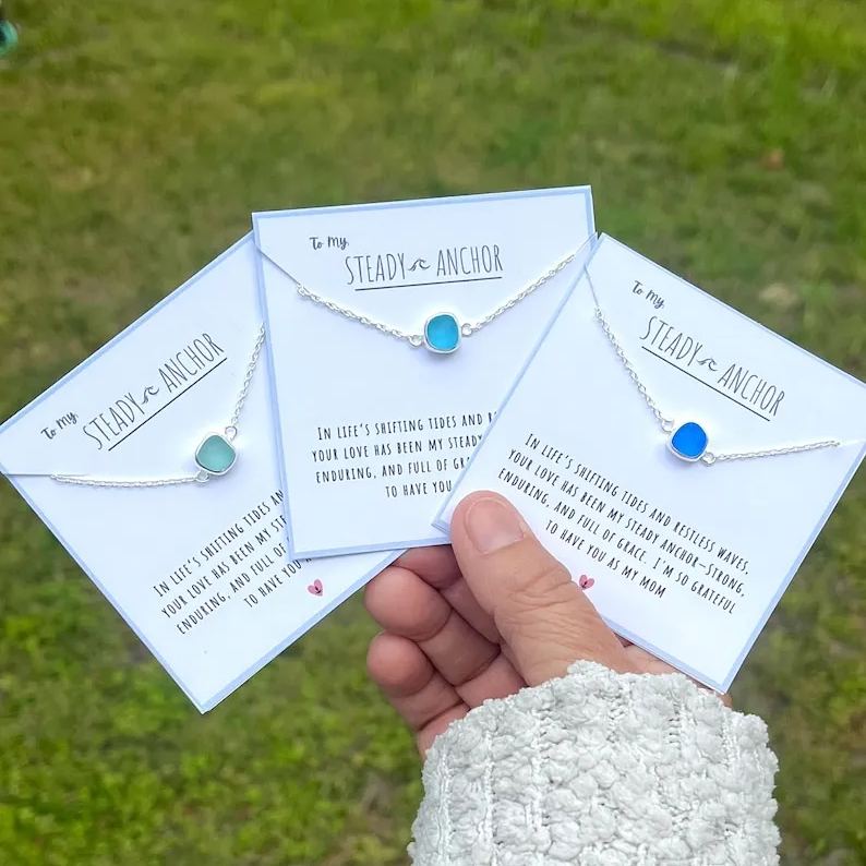 Sea Glass Bracelet for Mom 