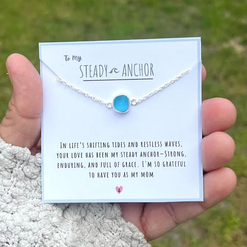 Sea Glass Bracelet for Mom 