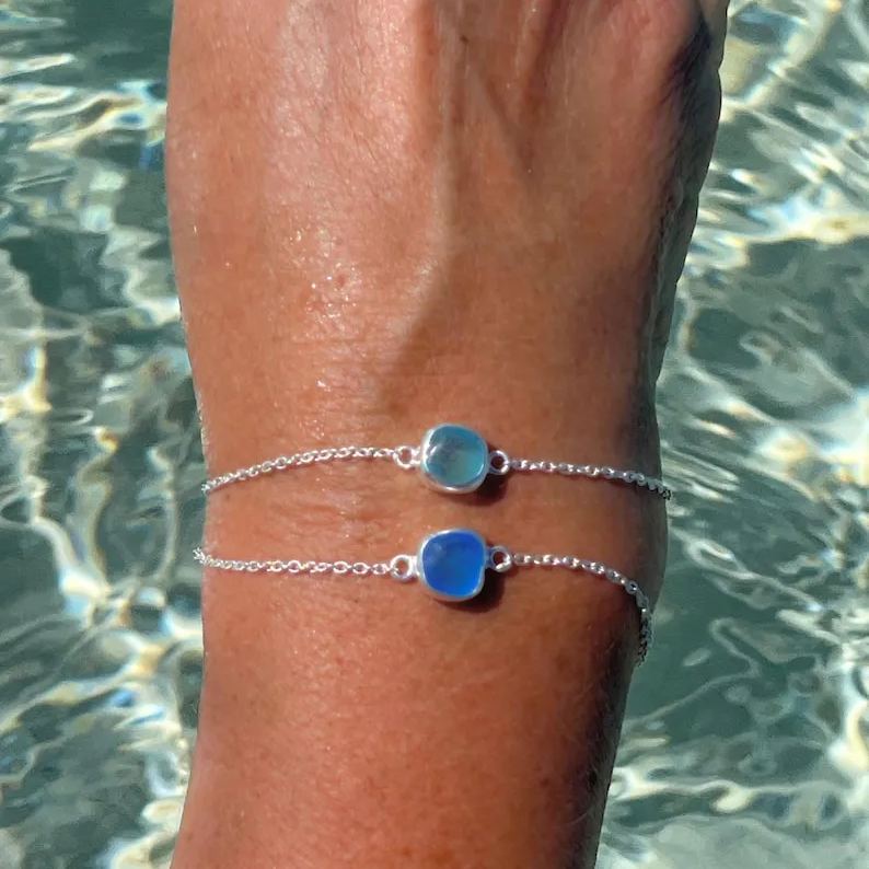 Sea Glass Bracelet for Mom 