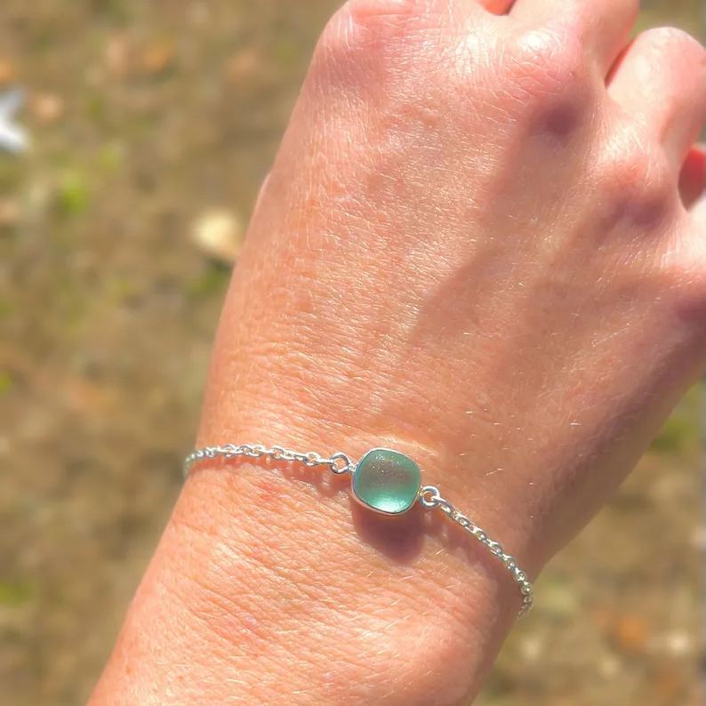 Sea Glass Bracelet for Mom 