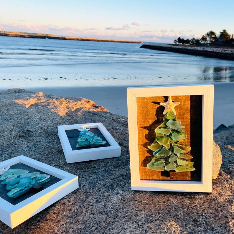 Sea Glass Christmas Tree