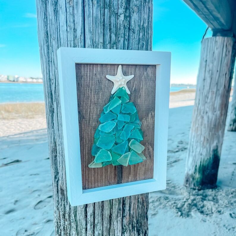 Sea Glass Christmas Tree