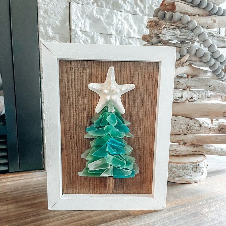 Sea Glass Christmas Tree